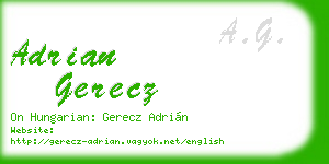 adrian gerecz business card