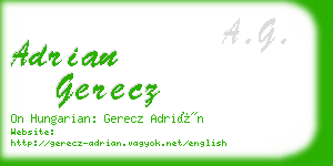 adrian gerecz business card